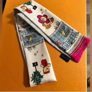 Authentic Louis Vuitton Vivienne Silk Bandeau